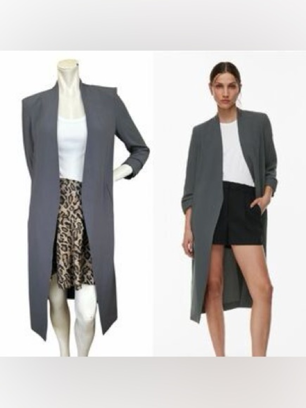 aritzia coal grey gris charbon babaton